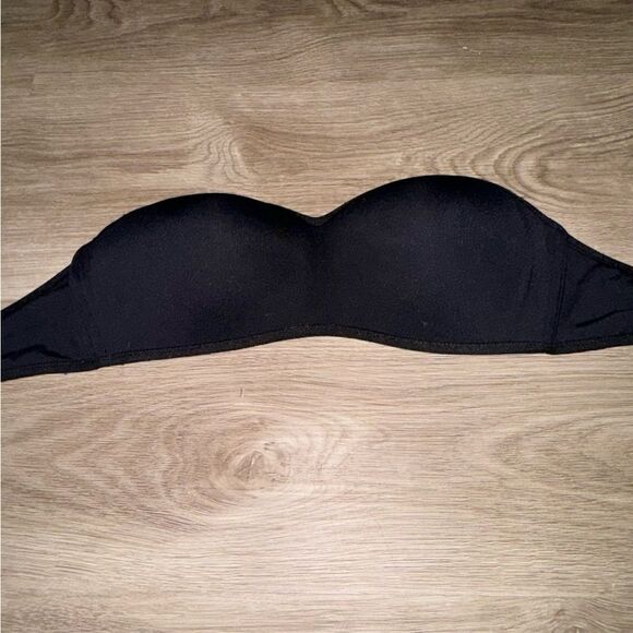 Pink Victoria's Secret Black Multi Way Bandeau Strapless Bra 34C - Picture 3 of 10